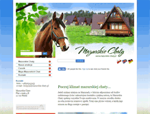 Tablet Screenshot of mazurskie-chaty.pl